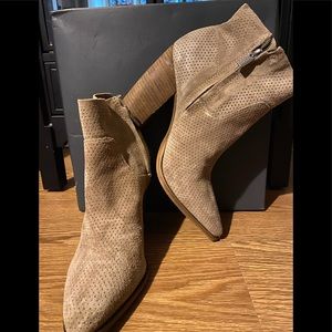 Cava Perforation Vince Camuto Heeled Bootie